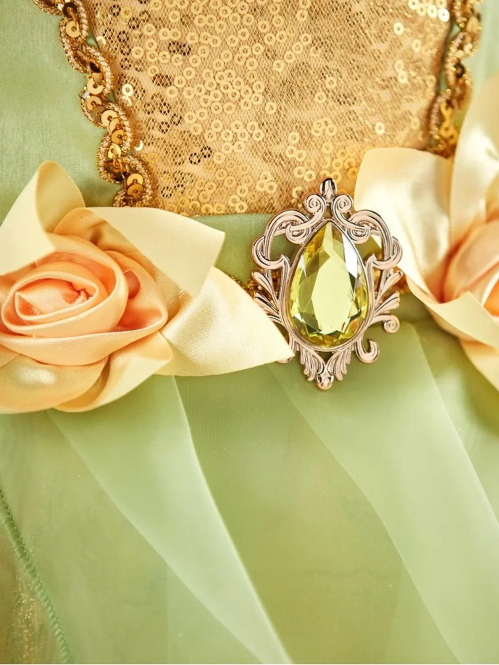 Tiana Costume For Kids, The Princess and the Frog Disney Original Size 13 - Picture 5 of 16
